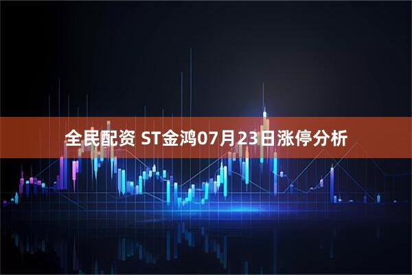 全民配资 ST金鸿07月23日涨停分析