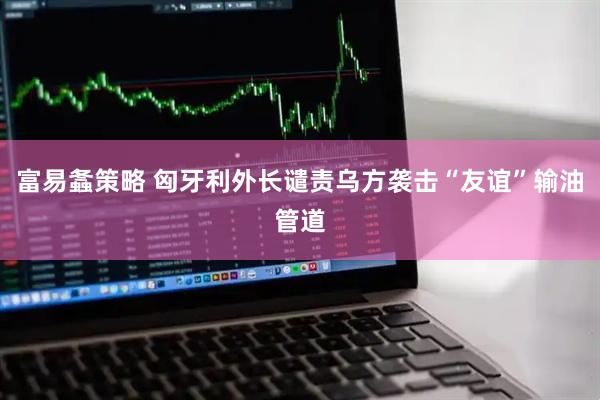 富易螽策略 匈牙利外长谴责乌方袭击“友谊”输油管道